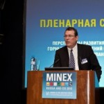 Brent Horochuk delivers presentation at MINEX 2010